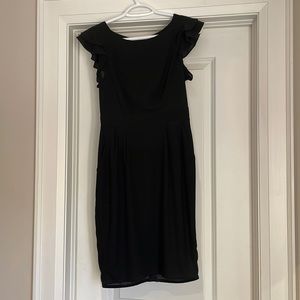 Topshop Black Polyester Dress, Size 4